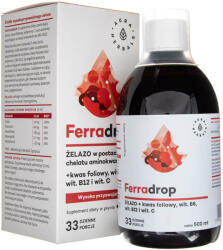 Aura Herbals Ferradrop - Fier lichid + acid folic - 500 ml