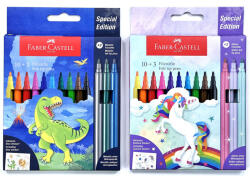 Faber-Castell Filc Faber-Castell 10+3 darabos Unicorn/Dinosaur