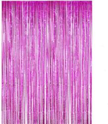 Cyrax Perdea Franjurata, Dimensiune 100x200 cm Roz Inchis (132504) Fata de masa
