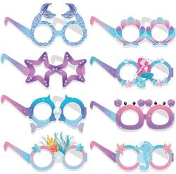 Cyrax Set 8 Perechi de Ochelari Sirena, Cyrax, Colectia Mermaid, Multicolor (132615)