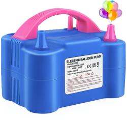Cyrax Pompa Electrica Pentru Umflat Baloane, 19.5 x 14 x 13 cm Albastru/Roz (132465)