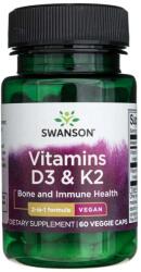 Swanson Vitamine D3 și K2 - 60 capsule vegetariene