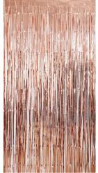 Cyrax Perdea Franjurata, Dimensiune 100x200 cm Roz Auriu (130117)