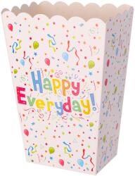 Cyrax Set 6 Cutii de PopCorn, Cyrax, Model Happy Everyday, 17 x 15 cm, Multicolor (132677)
