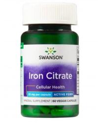 Swanson Citrat de fier 25 mg - 60 capsule