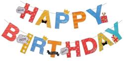 Cyrax Banner Happy Birthday 100x200 cm, Cyrax, Rola de Ata Inclusa, Tematica Aniversare, Multicolor (130542)