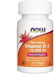 NOW Vitamina D3 10000 UI - 120 capsule moi