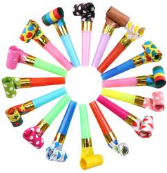 Cyrax Set 6 Suflatori, Cyrax, pentru Petrecere, Tematica Aniversare, 8 cm, Multicolore cu Imprimeu (130545)
