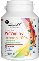 Aliness Vitamine și minerale 100% - 120 Tablete