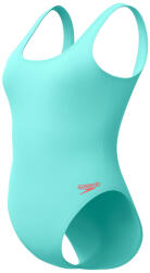 Speedo textd belted deep u-back 1 piece blue xl - uk38 Costum de baie dama
