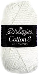 Scheepjes Cotton8 - 502 - hófehér pamut fonal