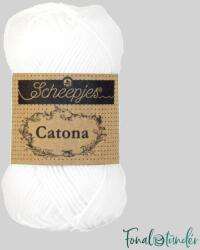 Scheepjes Catona 106 Snow White - hófehér pamut fonal