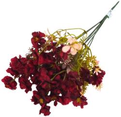  7 ágú virágos csokor bordó - kosarbolt