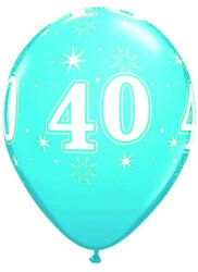 Qualatex Szám, Számos lufi 11" 28cm 6db 40-es lufi kék (LUFI528477)