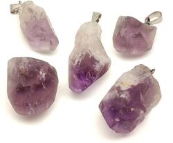 R. M. ékszer Ametiszt chevron natúr csúcs medál 2-4cm (022299)