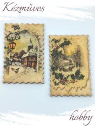 kezmuves-hobby. hu Nosztalgia hűtőmágnes - Karácsonyi hűtőmágnes