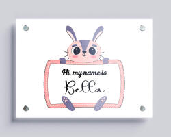  Egyedi neves fémkép (Nyuszis)