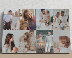  Egyedi fényképes vászonkép (8 képes, fekvő)