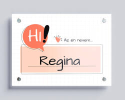  Egyedi neves fémkép (Névkártya)