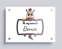  Egyedi neves fémkép (Lovas)