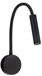 Nova Luce Aplica cu reader LED cu brat flexibil IP44 SONICA negru (NVL-9701620)