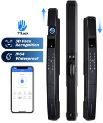 Portass-key Yala smart cu recunoastere faciala 3D, Wi-Fi si control din aplicatia TTLock, compatibila cu usi termopan (vertical)