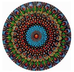 Makana A megértés köre - Számfestő készlet, kerek kerettel (40x40 cm)