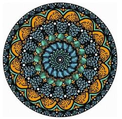 Makana Fény és harmónia - Számfestő készlet, kerek kerettel (40x40 cm)