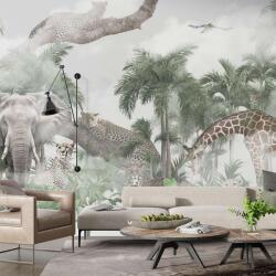 Catalog 2026 Фототапет Джунгла с диви животни - Слон, Жирафи и Леопарди