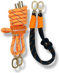 Nimmy Set crossbody + handstrap Nimmy Cool&Cute 2.0 nyak- és csuklópánt, narancs-fekete