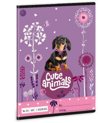 Ars Una Füzet ARS UNA A/5 32 lapos vonalas 14-32 I. osztályos Cute Animals-Puppy