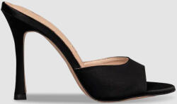 Envie Shoes Satin Mule cu Subțire cu gleznă înaltă Toc în Culoare Negru E02-21822-34 (E02-21822-34)