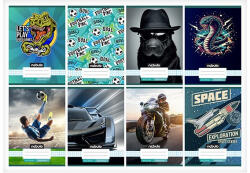 Nebulo Füzet kockás NEBULO A/5 32 lapos 27-32 Vagány II. 16 darabos (NR-2-VM-A5) - kreativjatek