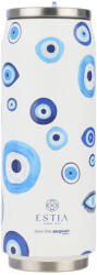 Estia Home Art Travel Cup Save The Aegean Sticlă Reciclabilă Termos Oțel Inoxidabil / Plastic Fără BPA 500ml Spirit Of Luck cu Pai 01-31251 (01-31251)