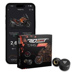 Rideet Tpms Pro Sistem de Monitorizare Wireless a Presiunii Anvelopelor pentru Motociclete prin Aplicație (RTPS-2)