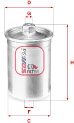 SOFIMA filtru combustibil SOFIMA S 1506 B (S 1506 B) - automobilus