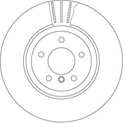 TRW Disc frana TRW SINGLE DF6624S (DF6624S)