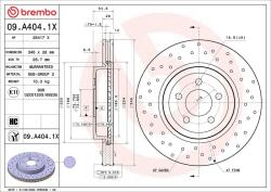 BREMBO Disc frana BREMBO XTRA LINE - Xtra 09. A404.1X (09.A404.1X)