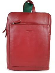 RIALTO piros, fém zippes, rátét zsebes A/4-es váll és hátitáska RT1045-Q05 - minosegitaska