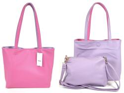RIALTO Rialto, három az egyben, közepes shopper divattáska-Fukszia-lila 17TB888-T4