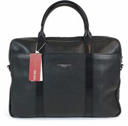 GIUDI fekete, A/4-es, háromszög logós elegáns női irattartó táska G10050TAEGD-03 - minosegitaska