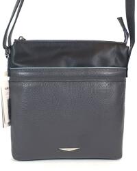 GIUDI közepes, szürke előzsebes férfi bőr válltáska G11358AENTR-14C - minosegitaska