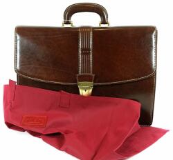 GIUDI barna két részes bőr aktatáska G5732