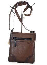 GIUDI keskeny, közepes, antikolt barna férfi bőr váll-testtáska G10921RTVR-08