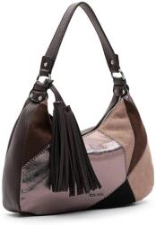 Tamaris CAROLA barna, mozaik hatású közepes csónak divattáska 33252-200 - minosegitaska
