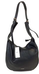 RIALTO fekete, fém zippes csónak divattáska RX430R/DO-03