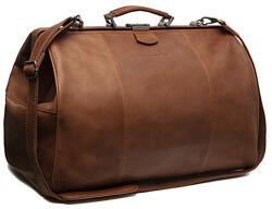 Chesterfield CORFU konyak színű, keretes, közepes bőr utazótáska C20-0043-31 - minosegitaska