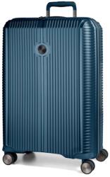 JUMP Sondo törhetetlen bővíthető kék metál kabinbőrönd S - minosegitaska