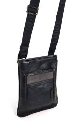 GIUDI divatos kis fekete-szürke férfi váll és testtáska G10446COLCA-BM