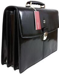GIUDI triplarészes fekete bőr aktatáska 4795GD-03 - minosegitaska